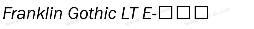 Franklin Gothic LT E字体转换